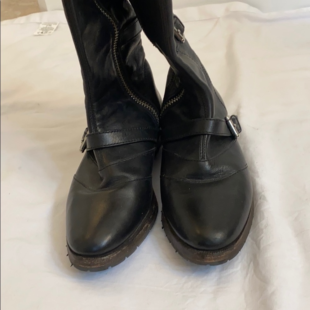 Coach Lawrencia Tumbled Glazed Riding Boots - Picture 5 of 13